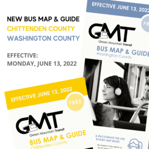 New bus map and guide for Chittenden County and Washington County