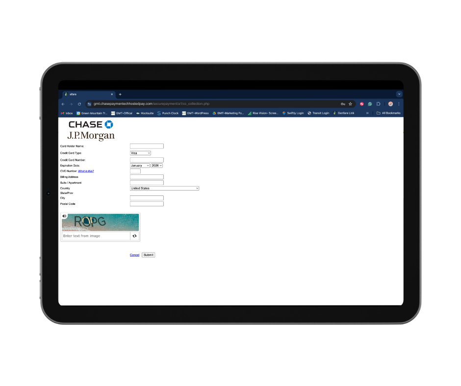 Enter payment information and complete your purchase